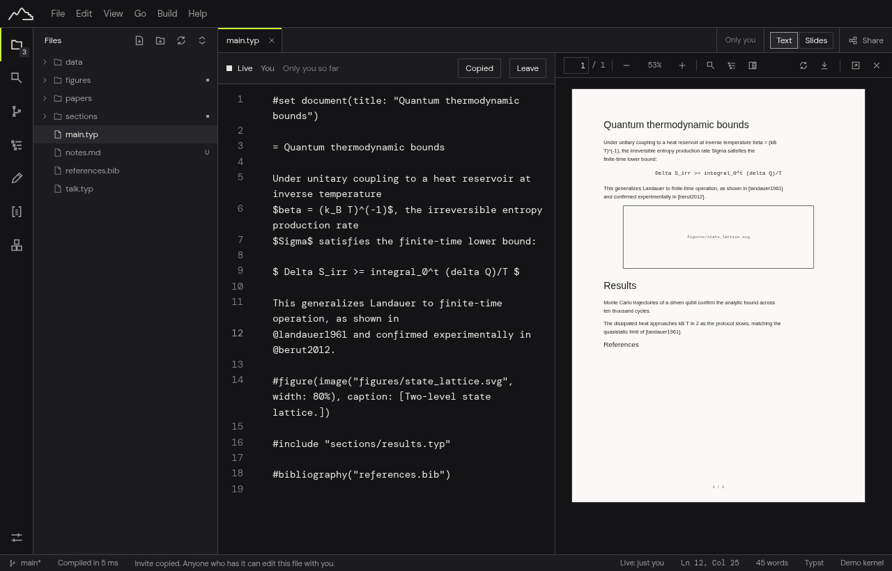 Manang share popover displaying live co-editing session link, participant list, and end-to-end encryption status